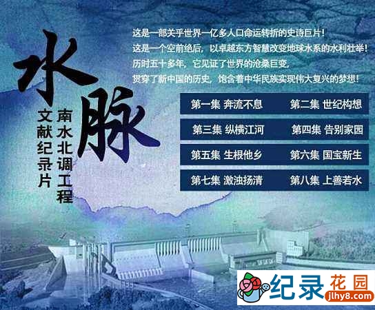 CCTV南水北调工程纪录片《水脉 Water Palse》全８集 720P/1080i高清纪录片资源百度云盘下载插图1