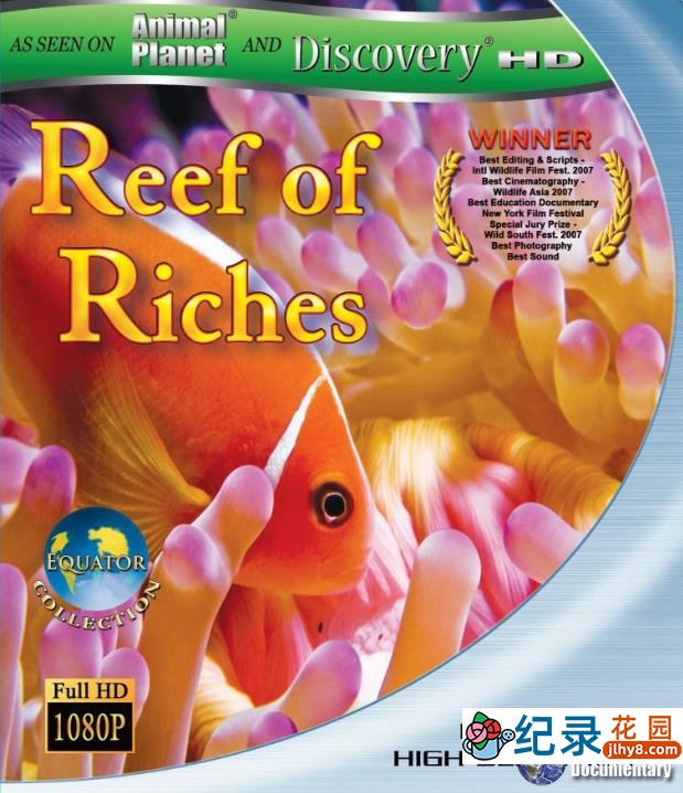 探索频道自然地理纪录片《赤道：丰富的珊瑚礁 Equator：Reef of Riches》全1集 720P/1080高清纪录片百度云插图