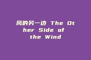 风的另一边 The Other Side of the Wind