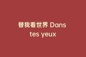 替我看世界 Dans tes yeux