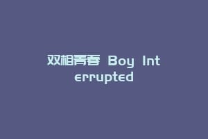 双相青春 Boy Interrupted