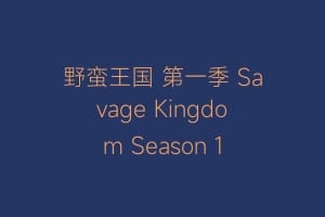 野蛮王国 第一季 Savage Kingdom Season 1