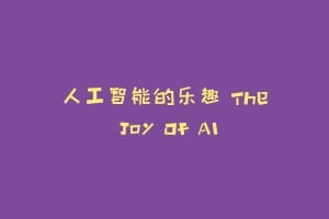 人工智能的乐趣 The Joy Of AI