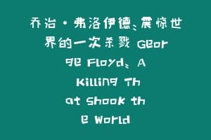 乔治·弗洛伊德：震惊世界的一次杀戮 George Floyd: A Killing That Shook the World
