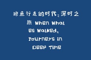 鲸鱼行走的时代:深时之旅 When Whales Walked: Journeys in Deep Time缩略图 鲸鱼行走的时代:深时之旅 When Whales Walked: Journeys in Deep Time
