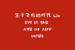 生于飞机的时代 Living in the Age of Airplanes