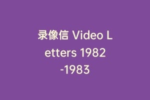 录像信 Video Letters 1982-1983