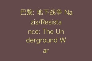 巴黎: 地下战争 Nazis/Resistance: The Underground War