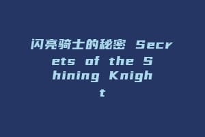 闪亮骑士的秘密 Secrets of the Shining Knight