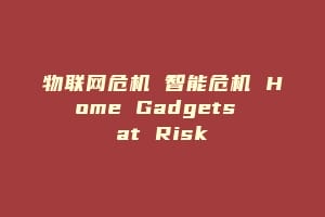 物联网危机 智能危机 Home Gadgets at Risk