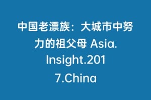 中国老漂族:大城市中努力的祖父母 Asia.Insight.2017.China插图 中国老漂族:大城市中努力的祖父母 Asia.Insight.2017.China