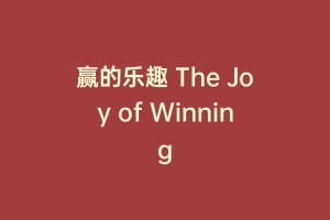 赢的乐趣 The Joy of Winning