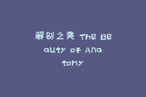 解剖之美 The Beauty of Anatomy缩略图 解剖之美 The Beauty of Anatomy