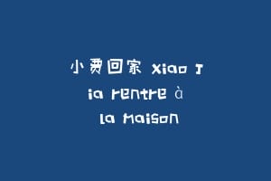 小贾回家 Xiao Jia rentre à la maison