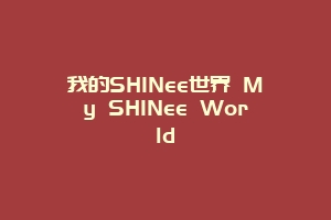 我的SHINee世界 My SHINee World