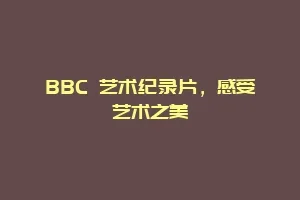 BBC 艺术纪录片，感受艺术之美