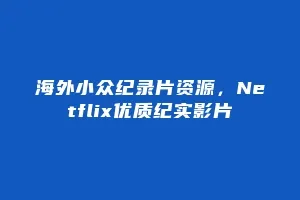 海外小众纪录片资源,Netflix优质纪实影片缩略图 海外小众纪录片资源,Netflix优质纪实影片