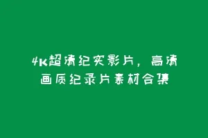 4K超清纪实影片,高清画质纪录片素材合集缩略图 4K超清纪实影片,高清画质纪录片素材合集