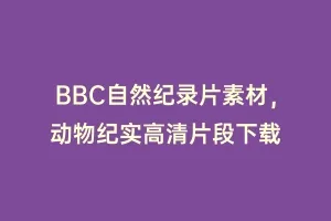 BBC自然纪录片素材，动物纪实高清片段下载