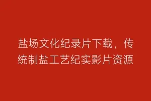 盐场文化纪录片下载,传统制盐工艺纪实影片资源缩略图 盐场文化纪录片下载,传统制盐工艺纪实影片资源