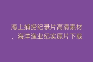 海上捕捞纪录片高清素材,海洋渔业纪实原片下载缩略图 海上捕捞纪录片高清素材,海洋渔业纪实原片下载